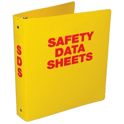 Yellow Safety Data Sheet Binder RTK62