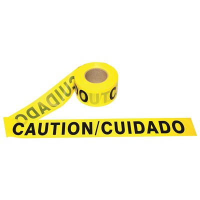 CAUTION/CUIDADO Bilingual Barricade Tape