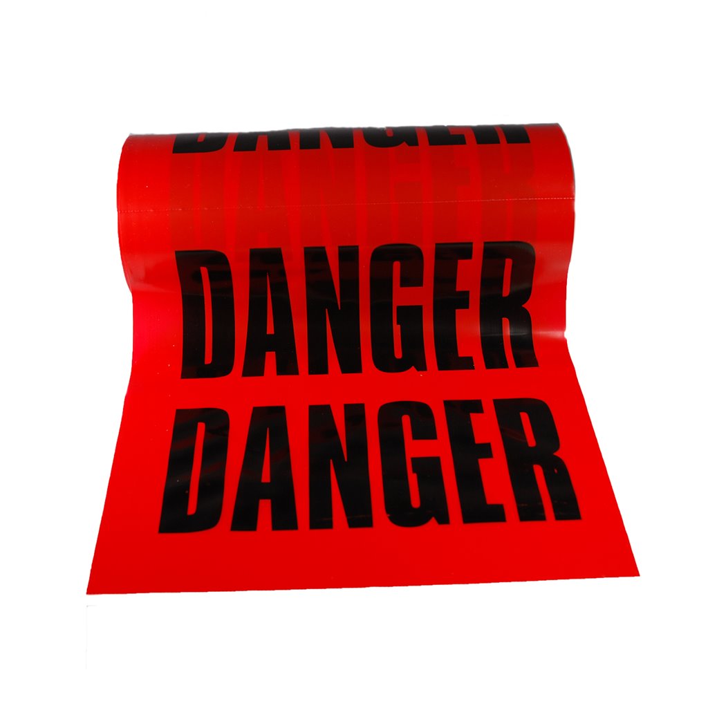 Plastic Tear-Off Danger Sign