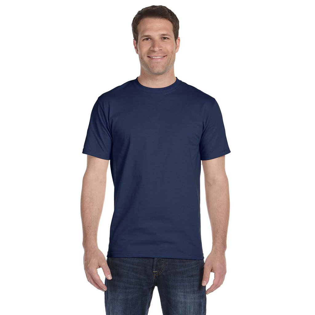 Hanes Beefy-T Navy T-Shirt 5180-NVY-LG
