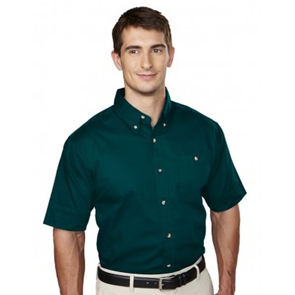 Tri-Mountain Forest Green Button Up Director Shirt 808TM-FOR-MD