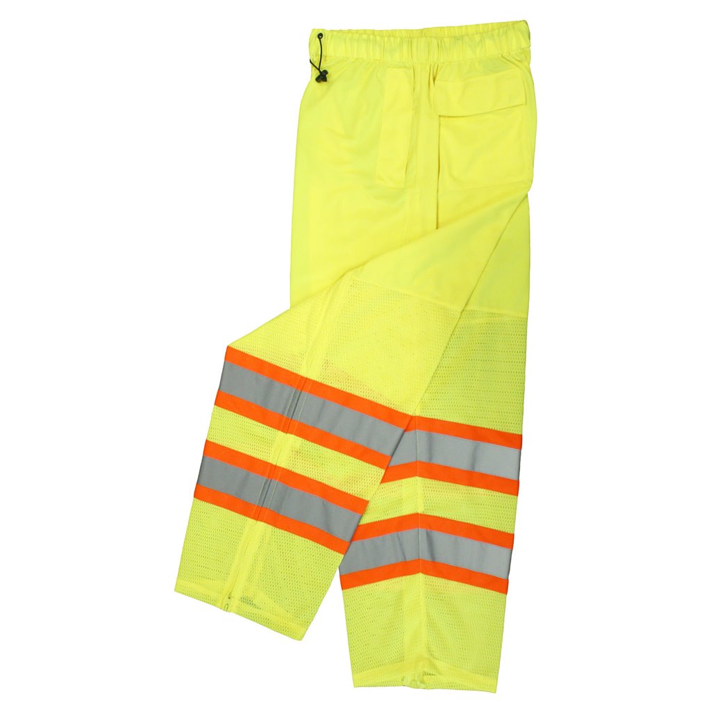 Model# SP61-EPGS Radians Mens Type R 3X/4X Class E High Visibility Surveyor Safety Pants — Lime 