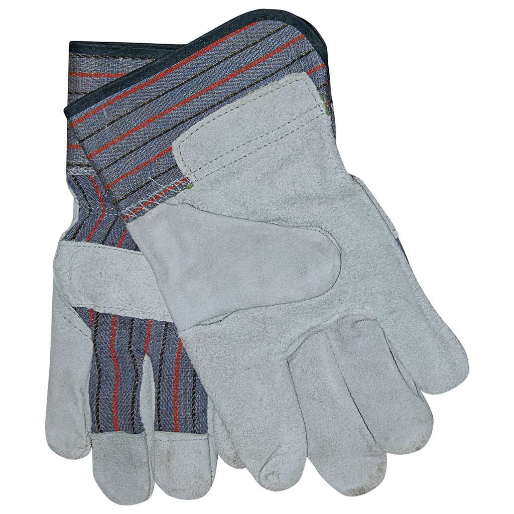 C Street Leather Palm Large Work Gloves