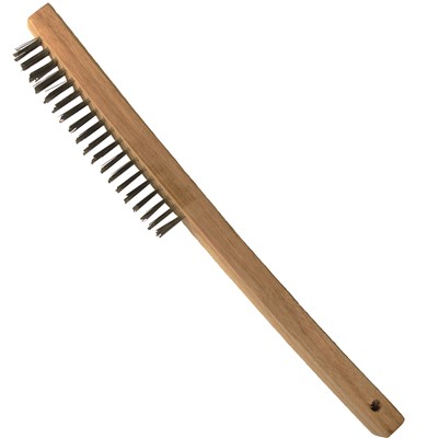 Curved Handle Wire Brush with Steel Wire Bristles