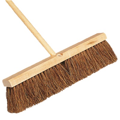 Heavy-Duty Wooden Push Broom