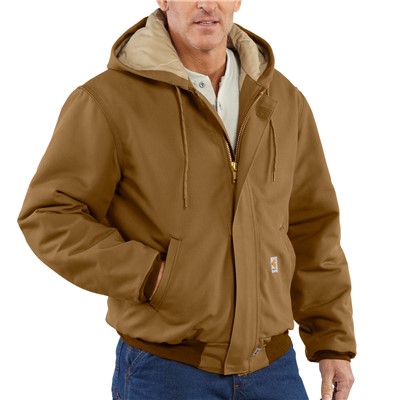 - Carhartt® Flame-Resistant Duck Active Jac/Quilt Lined Jacket BRN
