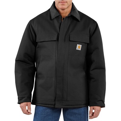 - Carhartt Lined Cotton Duck Traditional Coat BLK