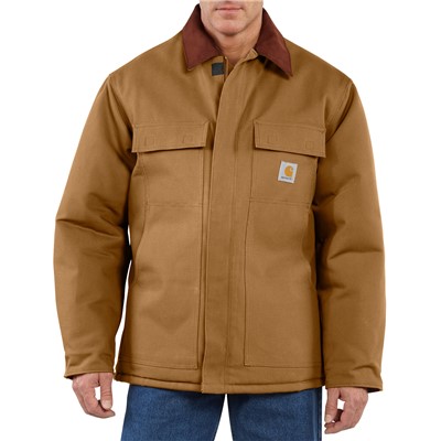 - Carhartt Lined Cotton Duck Traditional Coat BRN