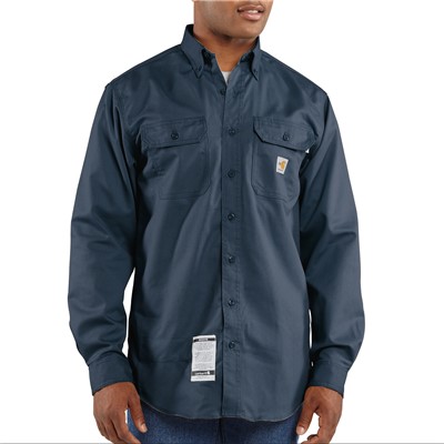 Carhartt FR Classic Dark Navy Twill Shirt FRS160DNY-XL-TALL