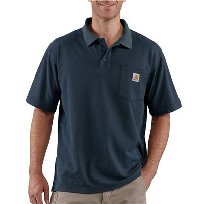 Carhartt Contractor Work Navy Pocket Polo K570NVY-MD
