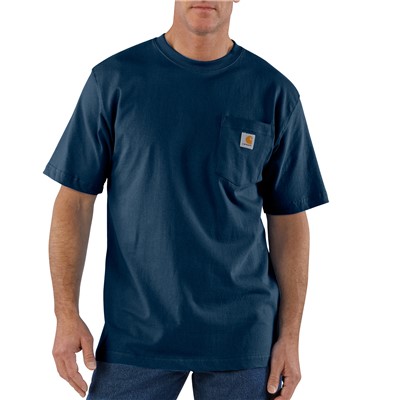 Carhartt Navy Blue Pocket T-Shirt K87NVY-MD