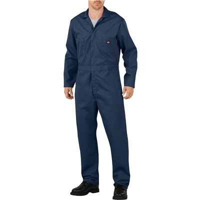 Dickies Dark Navy Twill Blended Coveralls 48611DNY-MD