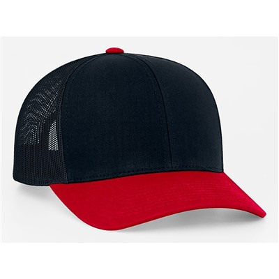 Pacific Headwear Navy Red Trucker Snapback 104C-NVY-RED