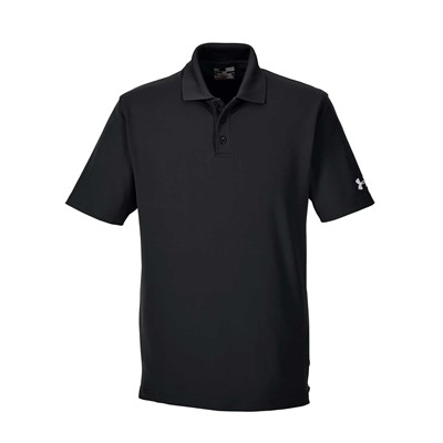 Under Armour Black Polo for Men 1261172-BLK-LG