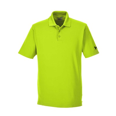 Under Armour Safety Yellow Polo for Men 1261172-HVY-MD