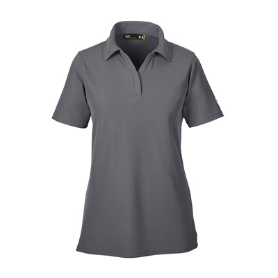 Under Armour Womens Graphite Performance Polo 1261606-GPH-MD