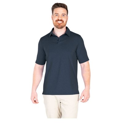 Charles River Navy Heather Polo for Men 3318-NVY-LG