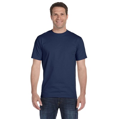 Hanes Beefy-T Navy T-Shirt 5180-NVY-LG