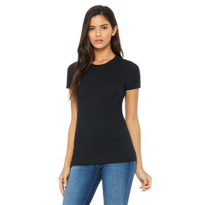 Bella + Canvas Ladies Favorite Black T-Shirt 6004-BLK-XL