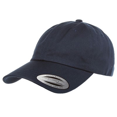 Yupoong Low-Profile Navy Cotton Twill Dad Cap 6245-NVY