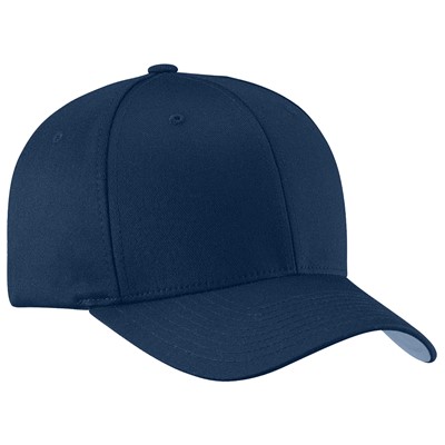 FlexFit Navy Wooly Combed Cap 6277-NVY-SM-MD