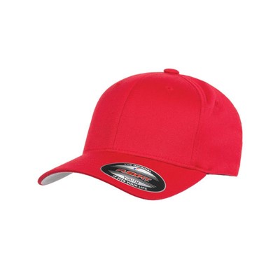 FlexFit Youth Sized Wooly 6-Panel Red Cap 6277Y-RED