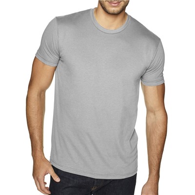Next Level Light Gray Sueded Crew T-Shirt 6410-LGY-MD