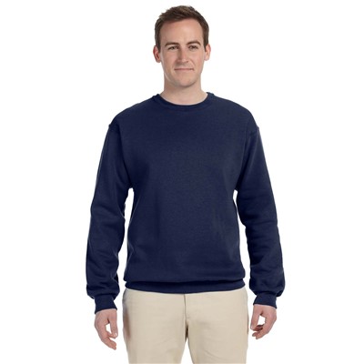 - Fruit of the Loom Supercotton Crewneck Pullover Sweatshirt NVY