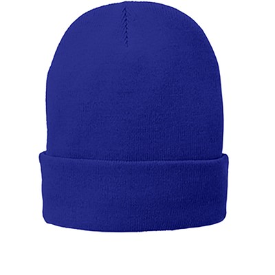Royal Blue Fleece Lined Acrylic Knit Winter Hat CP90L-RBL