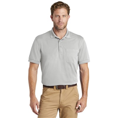 - CornerStone Industrial Snag Proof Pique Pocket Polo LGY