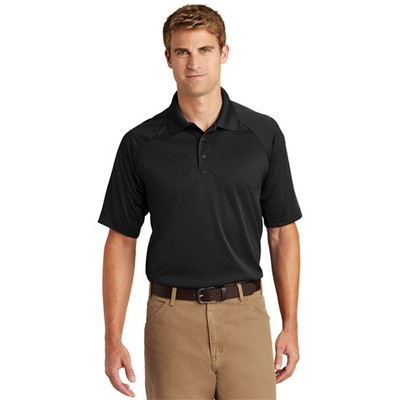 CornerStone Select Snag-Proof Tactical Black Polo CS410-BLK-MD