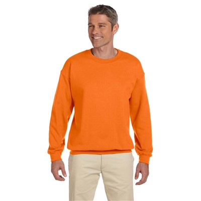 Gildan Heavy Blend Safety Orange Crewneck Sweatshirt G18000-SOE-MD