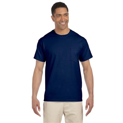 Gildan Ultra Cotton Navy Blue Pocket T-Shirt G2300-NVY-LG