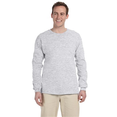 Gildan Ultra Cotton Ash Gray Long Sleeve T-Shirt G2400-AGY-5X