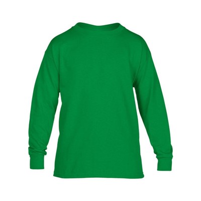 - Gildan G5400B Youth Heavy Cotton Irish Green Long Sleeve T-Shirt