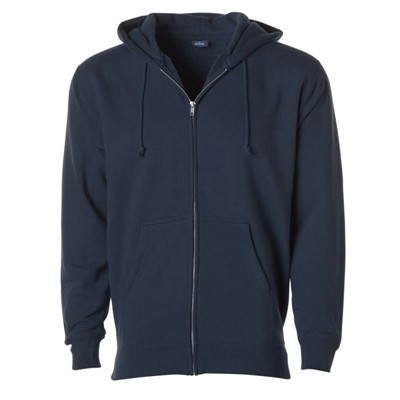 Independent Trading Navy Zip Up Hoodie IND4000Z-NVY-MD
