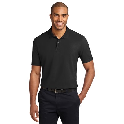 Port Authority Stain-Resistant Black Polo K510-BLK-MD