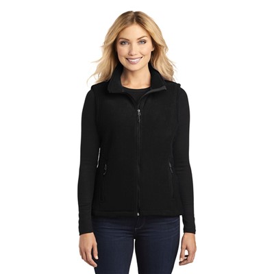 Port Authority Ladies Value Black Fleece Vest L219-BLK-LG