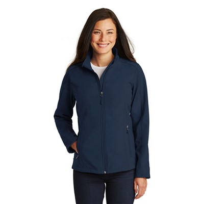 Port Authority Ladies Core Dress Blue Navy Soft Shell Jacket L317-NVY-LG