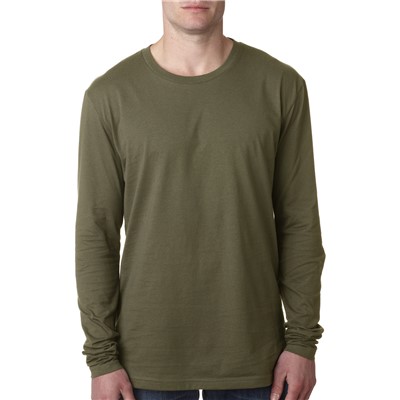 Next Level Military Green Long Sleeve T-Shirt N3601-MYG-LG