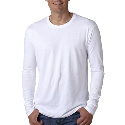 Next Level White Long Sleeve T-Shirt N3601-WHT-MD