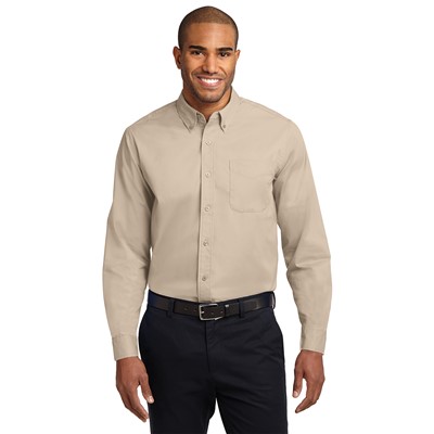 Port Authority Easy Care Long Sleeve Stome Work Shirt S608-STN-SM