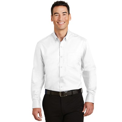 Port Authority SuperPro White Twill Shirt S663-WHT-XL