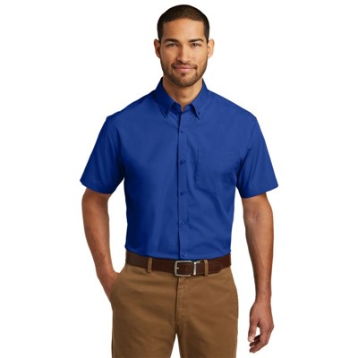 Port Authority Blue Poplin Shirt W101-RBL-SM