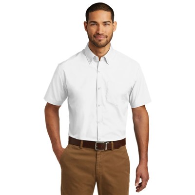Port Authority White Poplin Shirt W101-WHT-LG