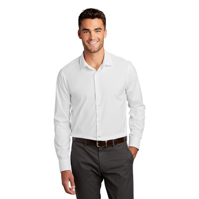 Port Authority City Stretch White Work Shirt W680-WHT-XL
