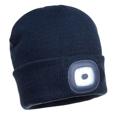 Portwest Navy Rechargeable LED Beanie B029- NVY