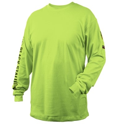 - Black Stallion Fire Resistant Cotton Knit Long Sleeve T-Shirt
