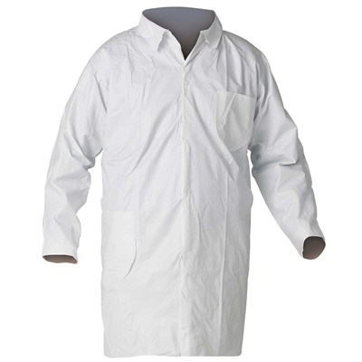 - Kimberly-Clark Kleenguard A40 Lab Coats OW WHT