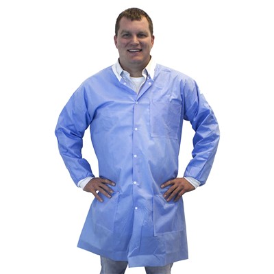 Safety Zone Case of 30 SMS Blue Lab Coats 12SMS-LG